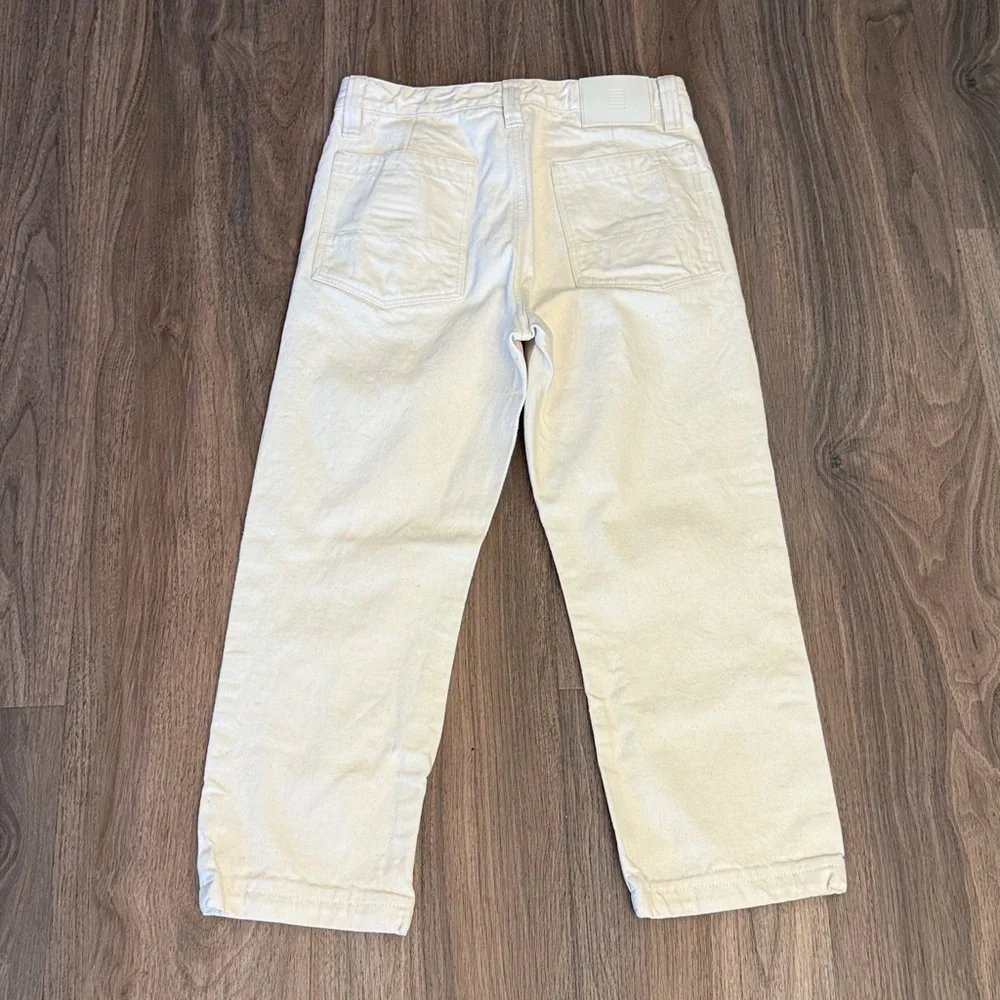 Rapha mechanics crop relaxed fit cream denim jeans 30 x 30
